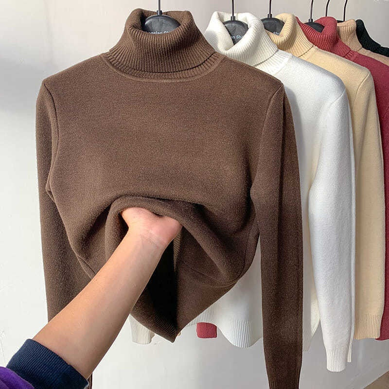 Fleece Turtle Neck Sweater