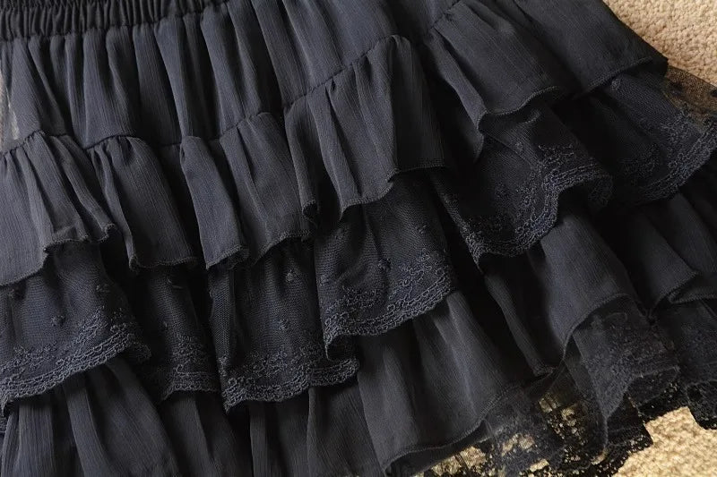 Women’s Gothic Lace Tutu Skirt