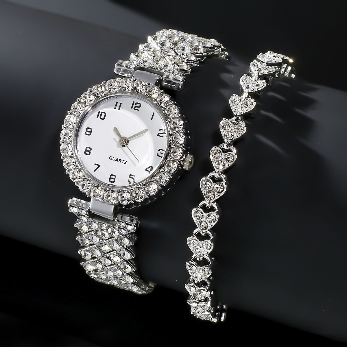 Women’s Luxury 2-Piece Watch & Bracelet Set