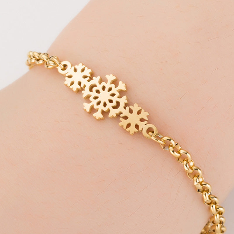 Gold Origami Elephant Charm Bracelet