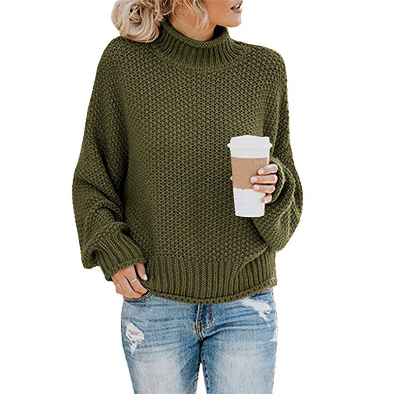 Winter Turtleneck Knitted Sweater