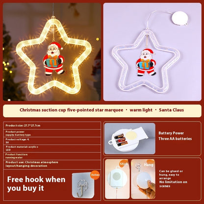 LED Christmas Star Pendant Decoration