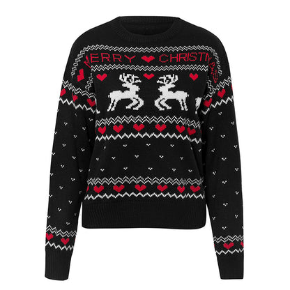Women’s Elk Heart Christmas Sweater