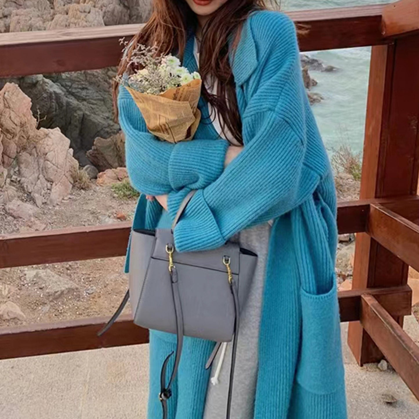 Women’s Alpaca Coffee Knit Sweater