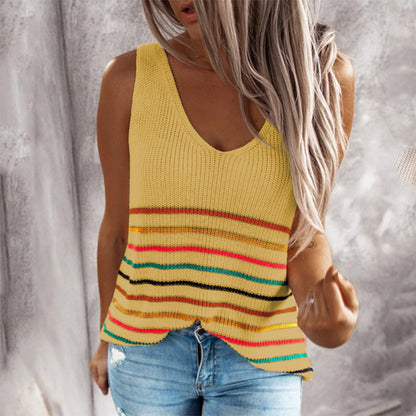 Women’s Colorful Striped Summer Blouse