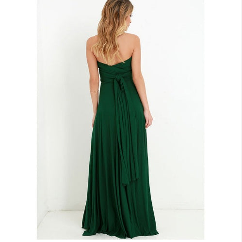 Women's Sexy Long Party Dress Club Floor-Length Summer Backless Bandage Maxi Dress Multiway Bridesmaids Boho Women Dress Vestidos