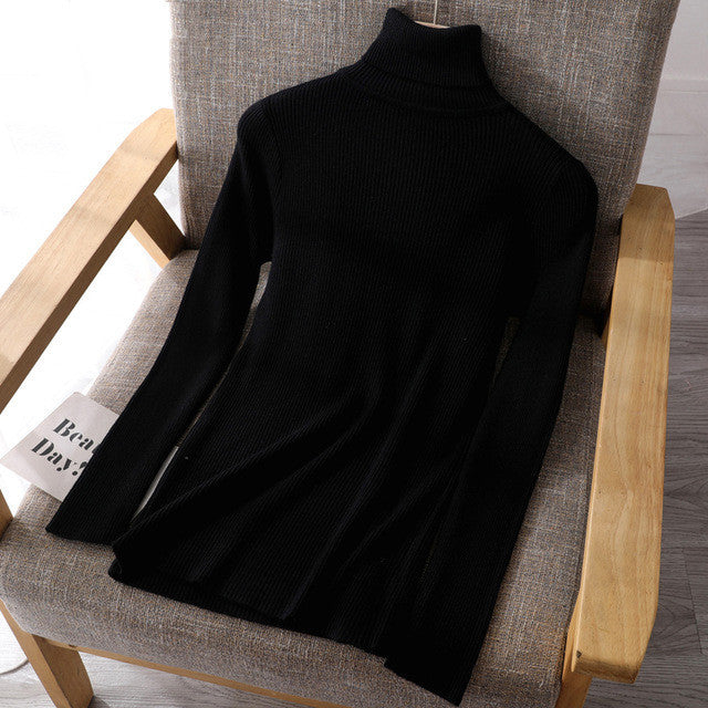 Basic High-Neck Sweater for Women