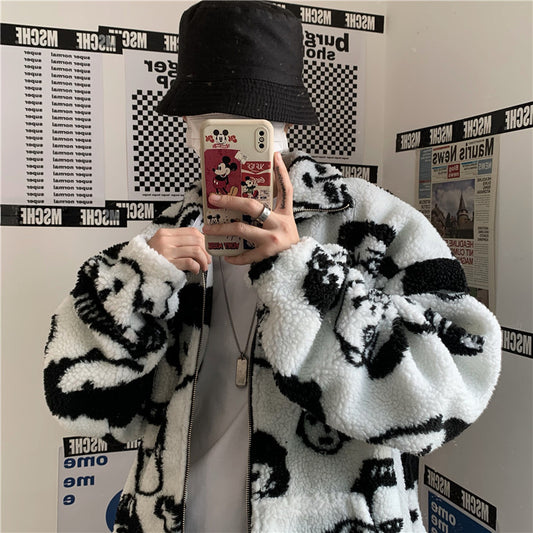 WAKUTA Printed Wool Coat