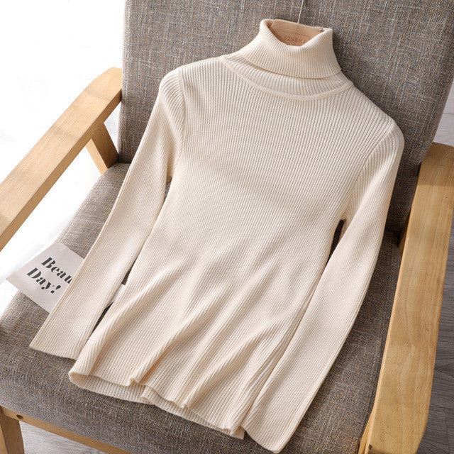 Basic High-Neck Sweater for Women