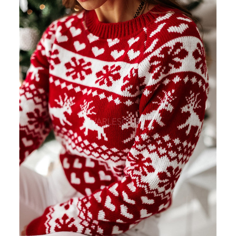 Christmas Elk Knit Sweater
