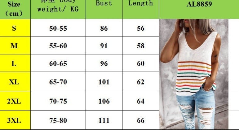 Women’s Colorful Striped Summer Blouse