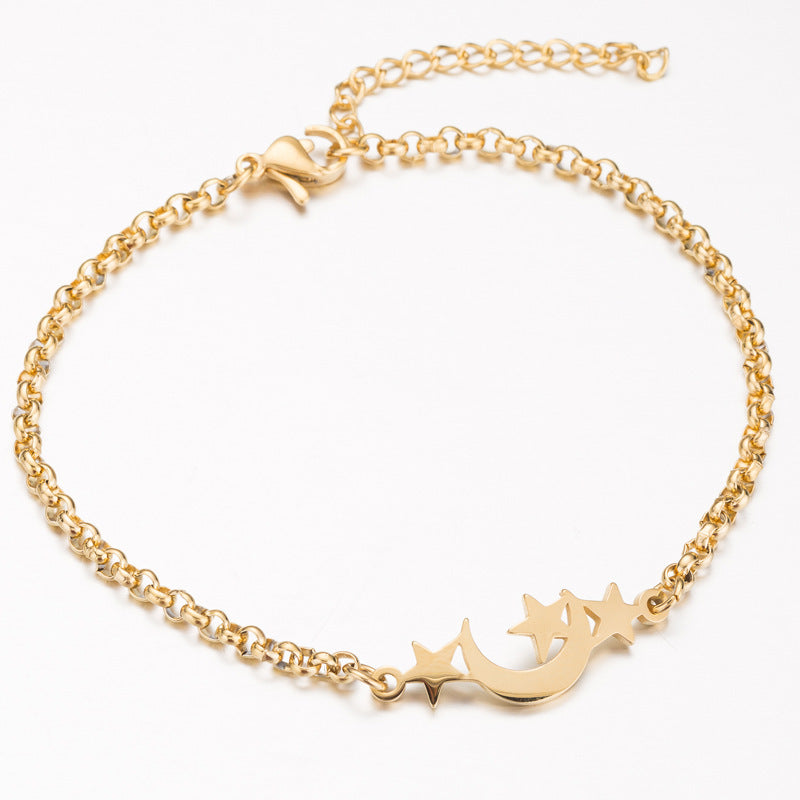 Gold Origami Elephant Charm Bracelet