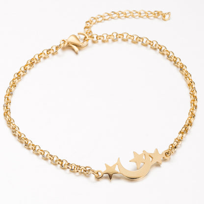 Gold Origami Elephant Charm Bracelet