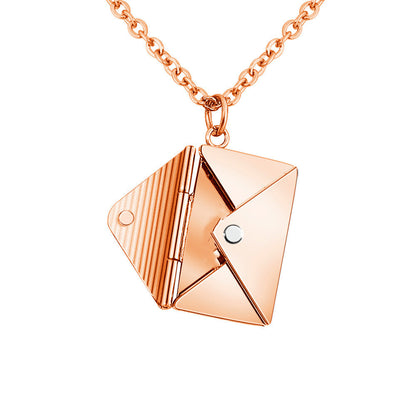 Envelope Letter Pendant Necklace