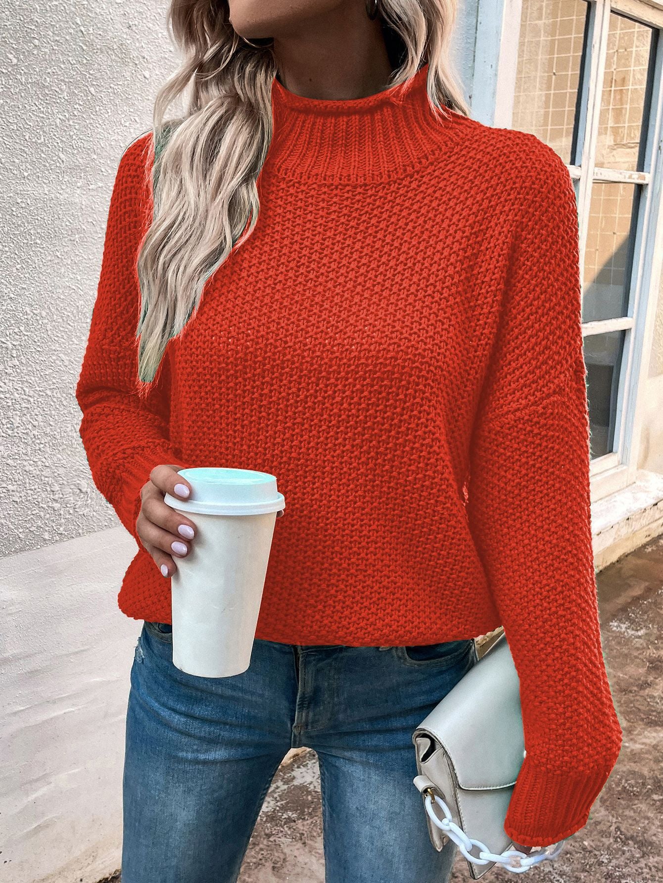 Winter Turtleneck Knitted Sweater