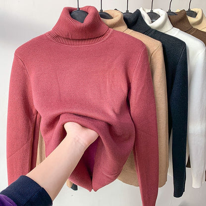 Fleece Turtle Neck Sweater