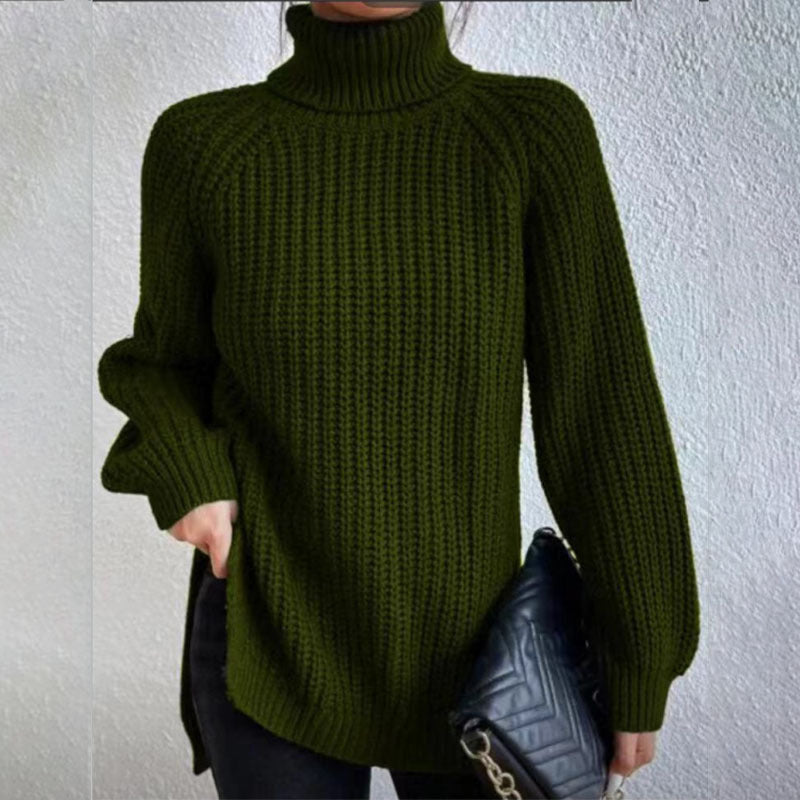 Women’s Split Turtleneck Pullover