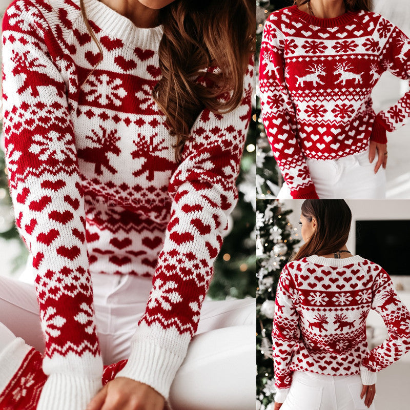 Christmas Elk Knit Sweater