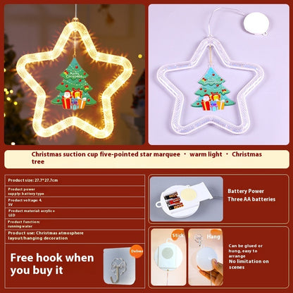 LED Christmas Star Pendant Decoration