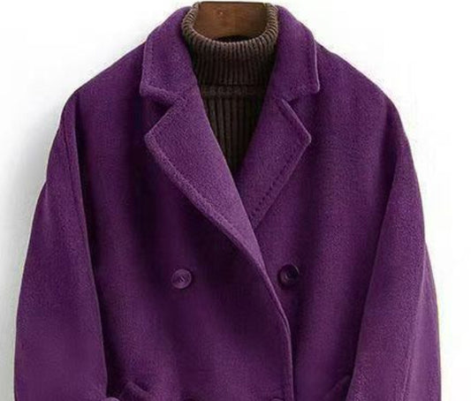 Double-Faced Long Wool Coat