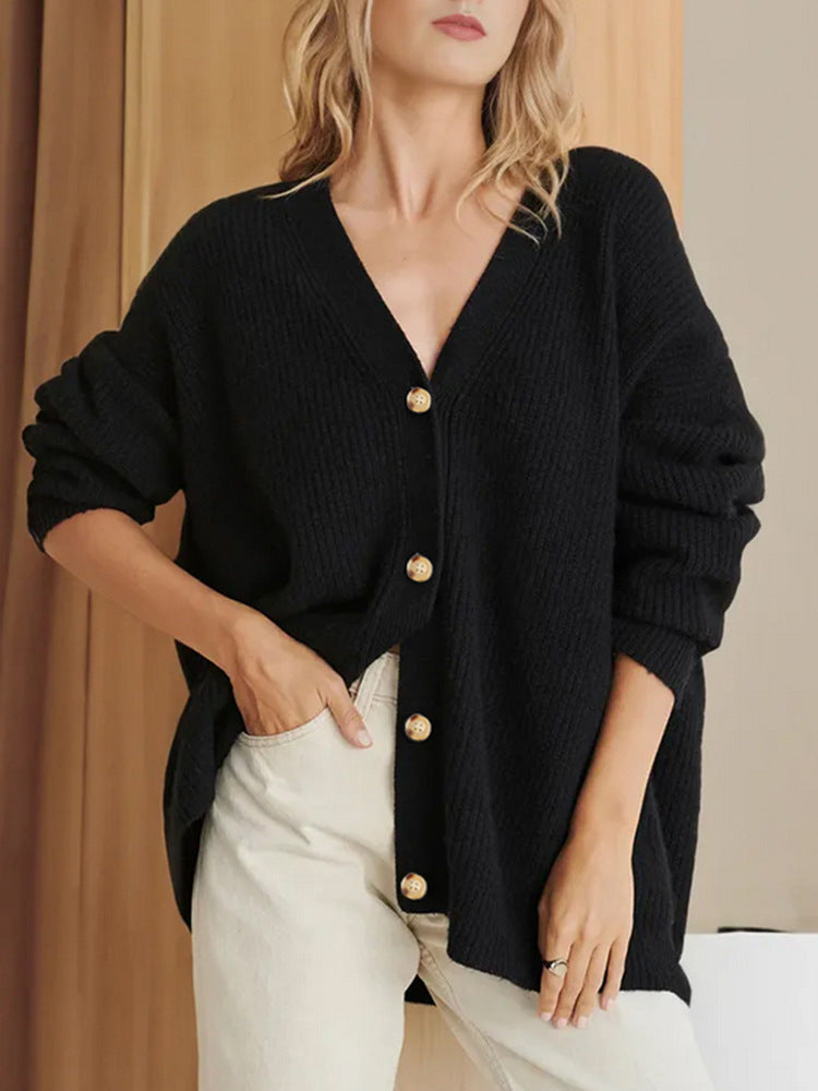 Women’s Solid Color Cardigan Sweater