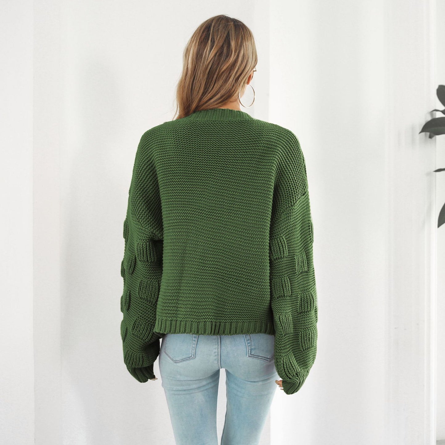 Women’s Puff Sleeve Knit Cardigan
