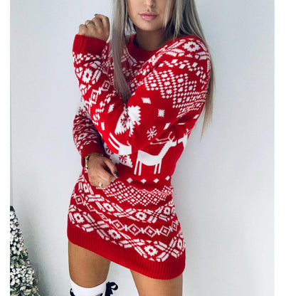 Autumn & Winter Knit Sweater Dress
