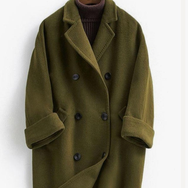 Double-Faced Long Wool Coat