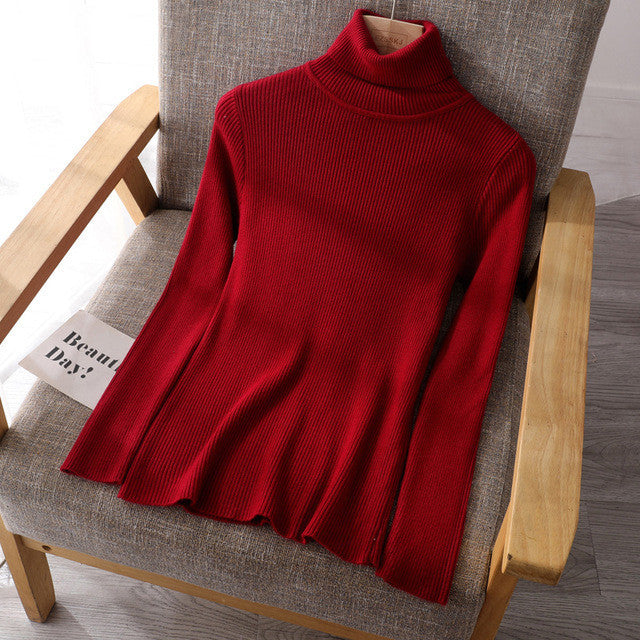 Basic High-Neck Sweater for Women