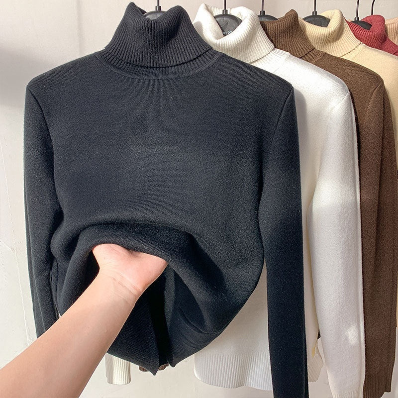 Fleece Turtle Neck Sweater