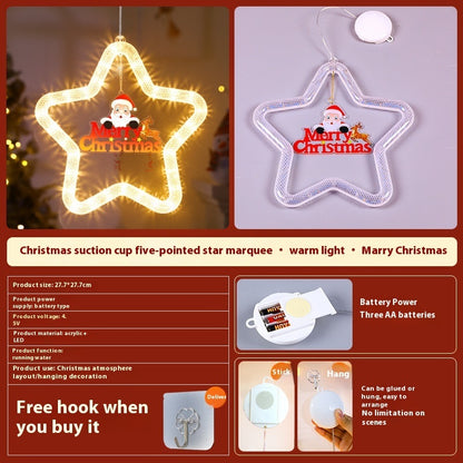 LED Christmas Star Pendant Decoration