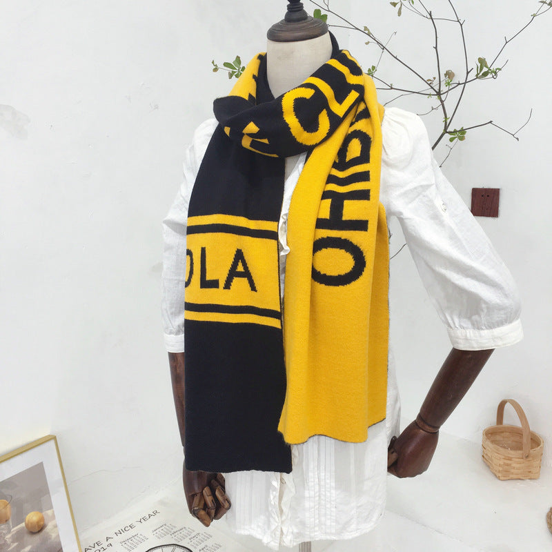 White Autumn And Winter All Match Scarf