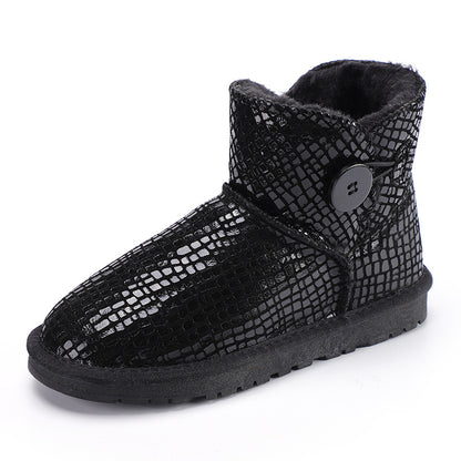 Winter Cotton Flat Shoes