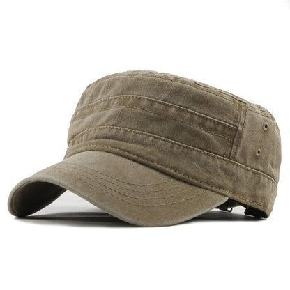 Flat cap male military cap hat