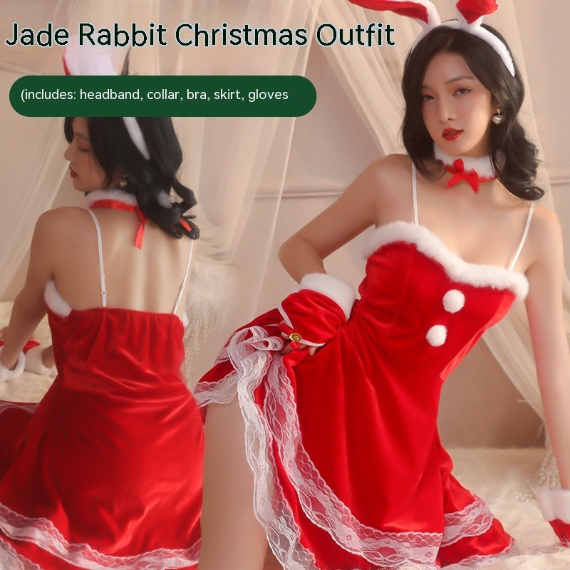 Christmas Outfit Uniform Bunny