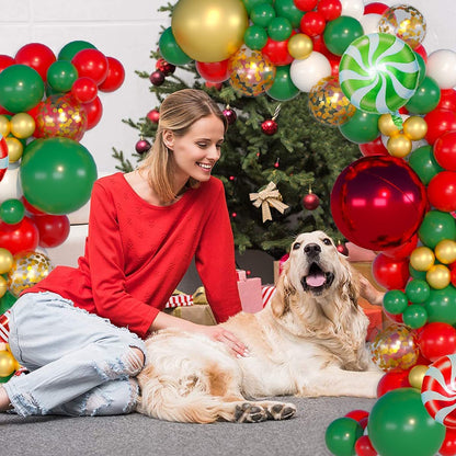 Christmas Party Scene Arrangement Themed Balloon Chain Set