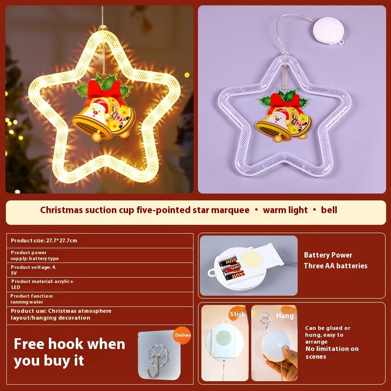 LED Christmas Star Pendant Decoration