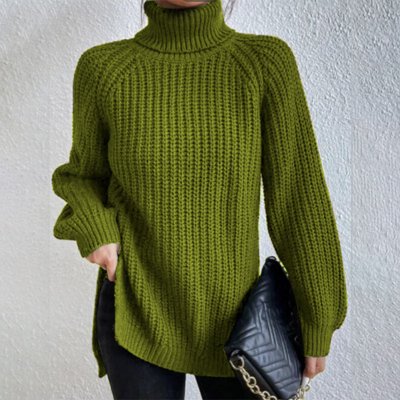 Women’s Split Turtleneck Pullover
