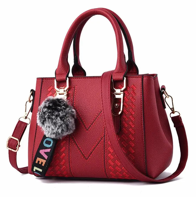 Women’s Embroidery Leather Handbag