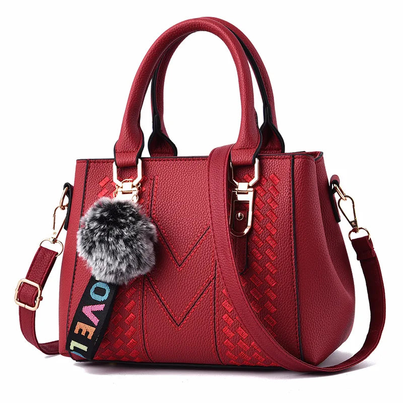 Women’s Embroidery Leather Handbag