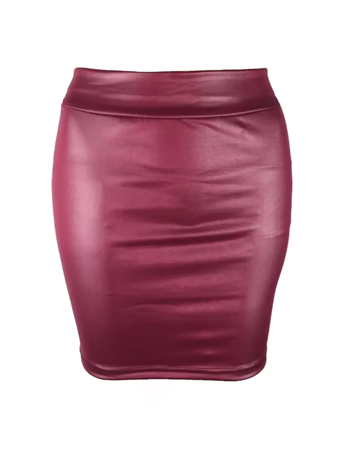 Leather Matte Slim Mini Sexy Fashion PU Hot Short High Waist Skirt Korean Nightclub Streetwear Wholesale Clothes 7ST