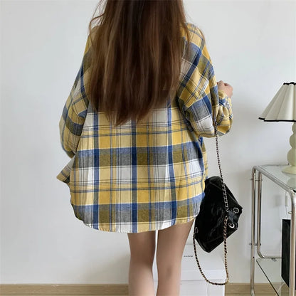 Vintage Plaid Shirt Women