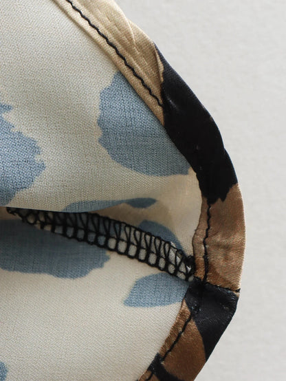 TRAFZA 2024 Women Fashion Leopard Print Skirt Vintage High Waist Midi Skirts Elegant Women Summer Casual Streetwear Skirt