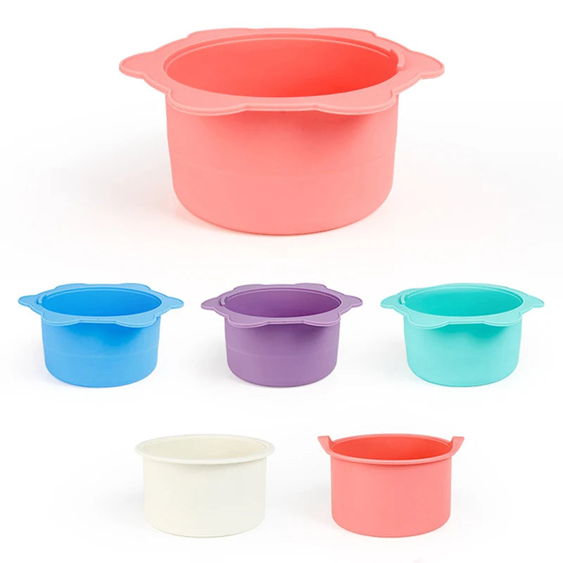 Heat-Resistant Silicone Wax Warmer Bowl with Stirring Stick