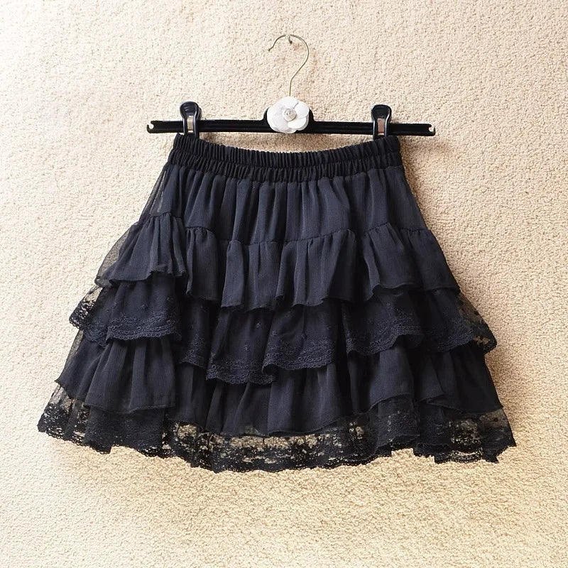Women’s Gothic Lace Tutu Skirt