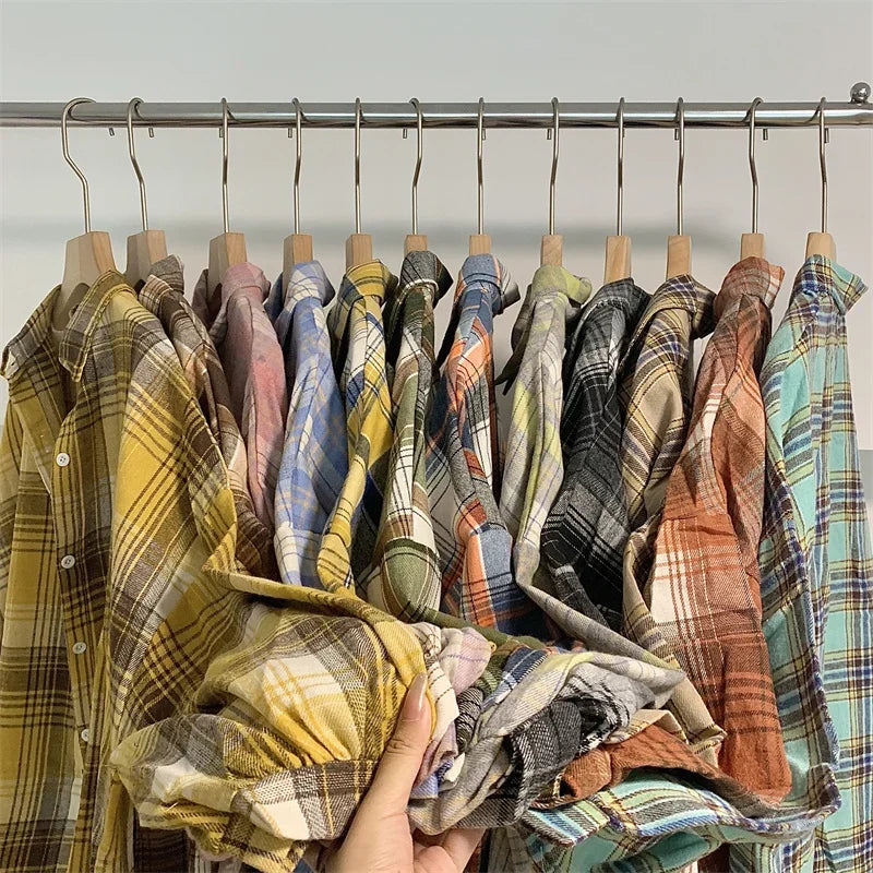 Vintage Plaid Shirt Women