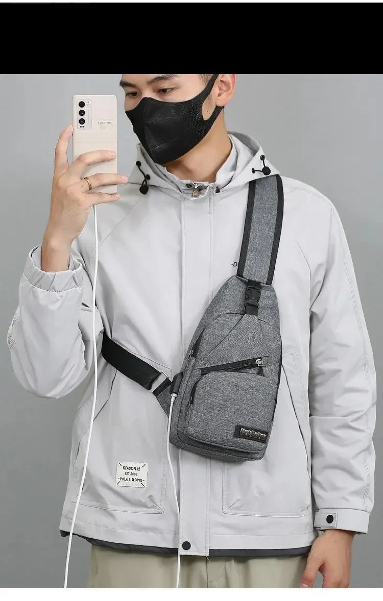 Unisex One-Shoulder Chest Bag
