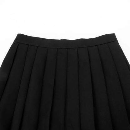 Sexy Black Pleated Skirt
