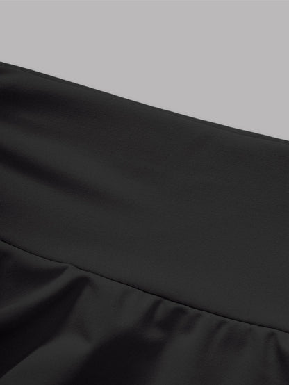 Solid Color High Waist Skirt