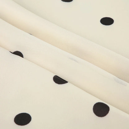 Elegant Polka Dot Midi Skirt